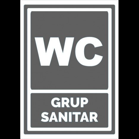 Indicator gri pentru wc grup sanitar